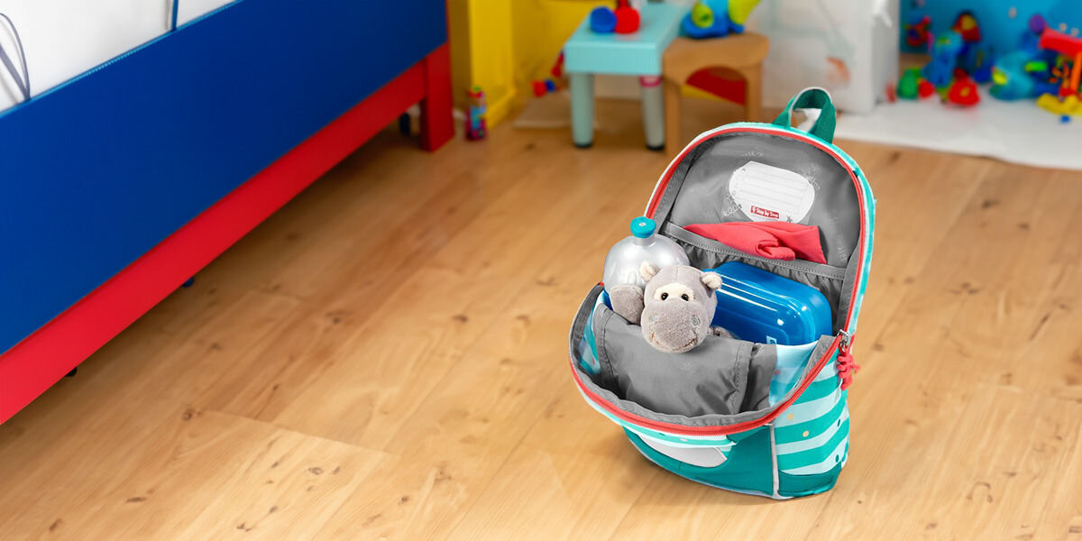 Plecak STEP BY STEP Junior Kiga Mini Dog Lucky Zielony wodoodporna powłoka wolna od PFC możliwość prania w 30°