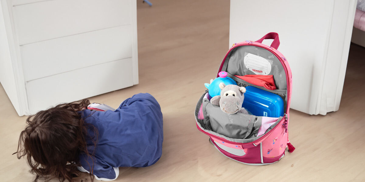 Plecak STEP BY STEP Junior Kiga Mini Little Unicorn Nuala Różowy wodoodporna powłoka wolna od PFC możliwość prania w 30°