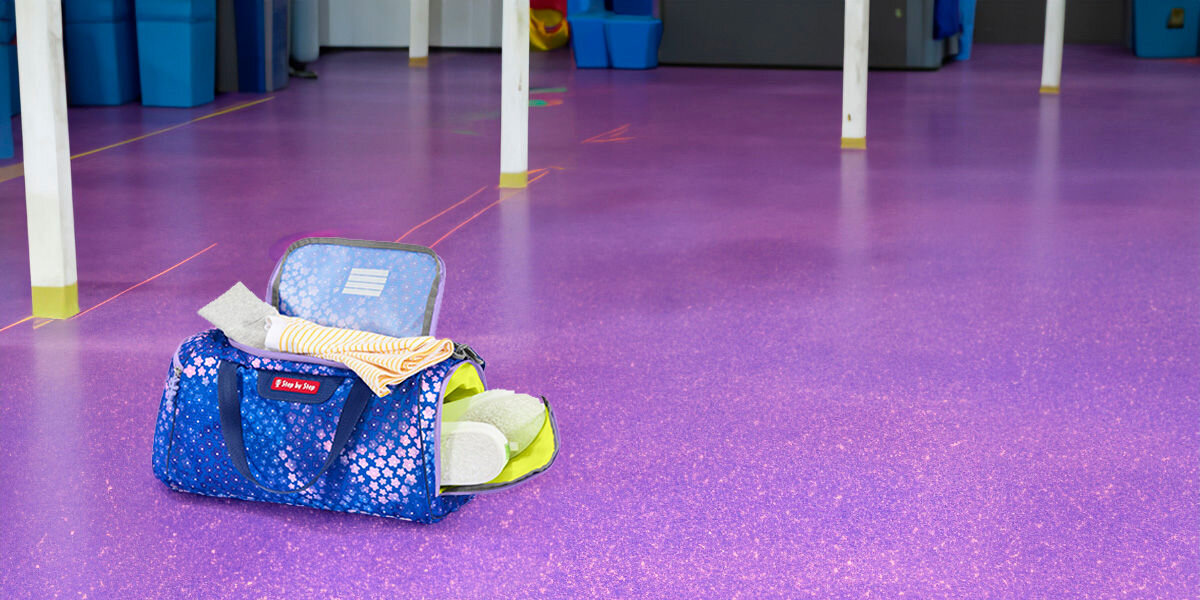Torba sportowa STEP BY STEP 2 Butterfly Maja Niebiesko-różowy stylowa i uniwersalna z przetworzonych butelek PET certyfikat bluesign