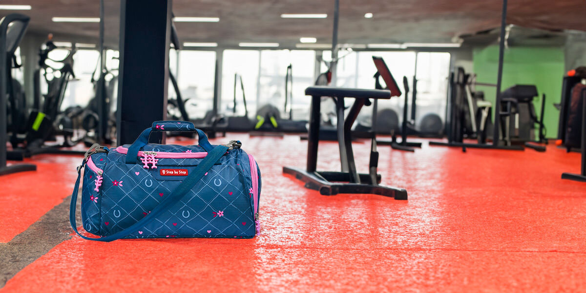 Torba sportowa STEP BY STEP 2 Horse Lima Niebiesko-różowy wysoka jakość materiałów mocne szwy solidne zamki