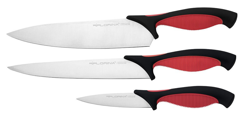 Zestaw noży FLORINA Mars Black (3 elementy) antypośligowe