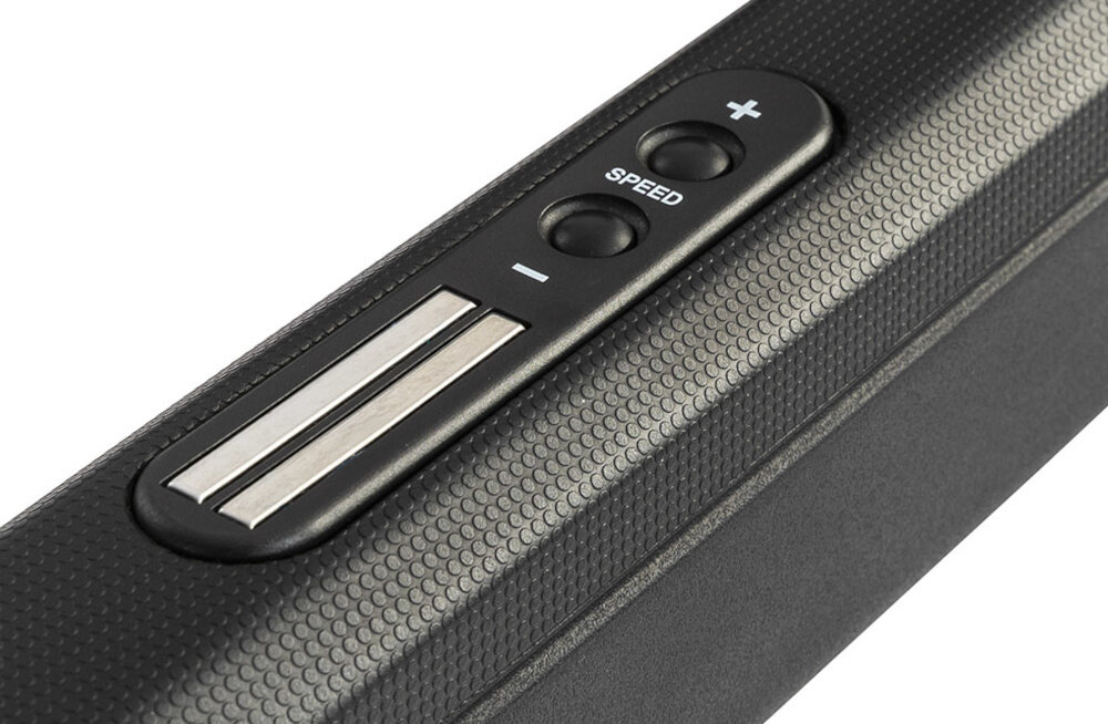 Bieżnia elektryczna TUNTURI Competence T20 2570W 16km-h przyciski szybkiego wyboru predkosci 6,9, 12 km/h dostosowanie tempa biegu jeden ruch plynnosc komfort uzytkowania wbudowane sensory dotykowe pomiar tetna w czasie rzeczywistym efektywnosc bezpieczenstwo