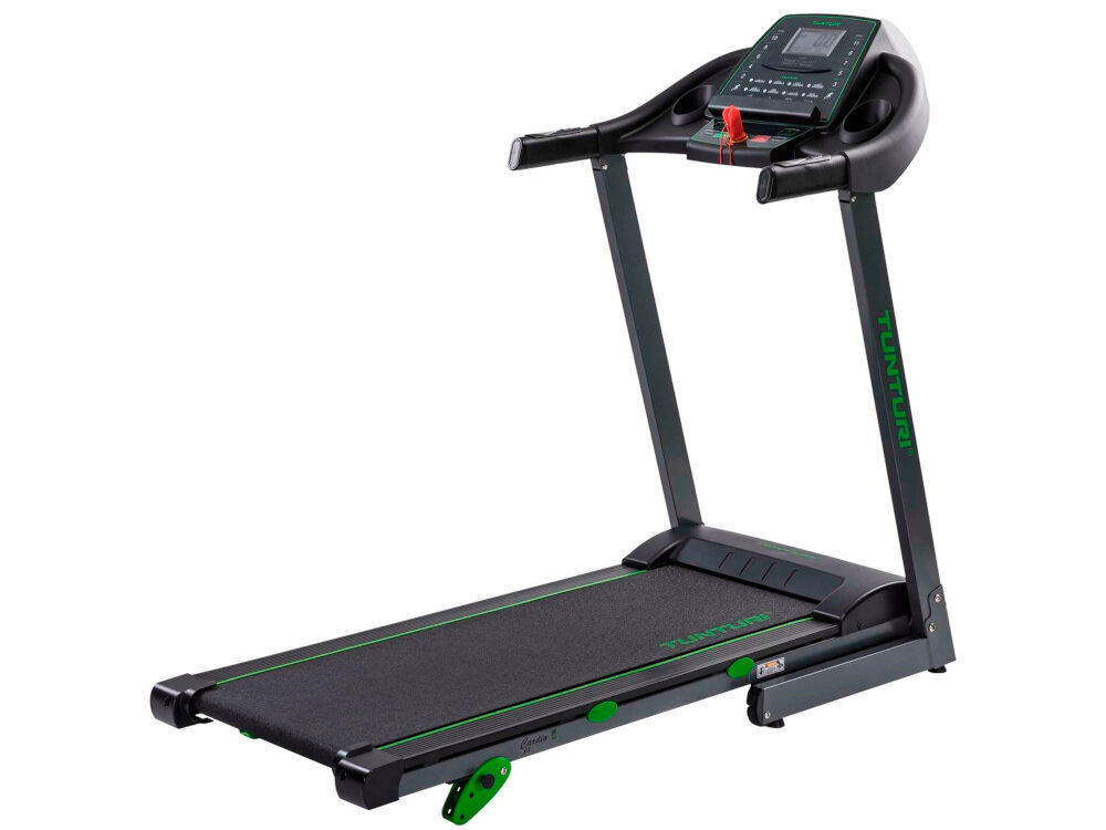 Bieżnia elektryczna TUNTURI Cardio Fit T30 1100W 12km-h kondycja fizyczna zdrowie wygoda bezpieczenstwo efektywnosc obciazenie do 100 kg