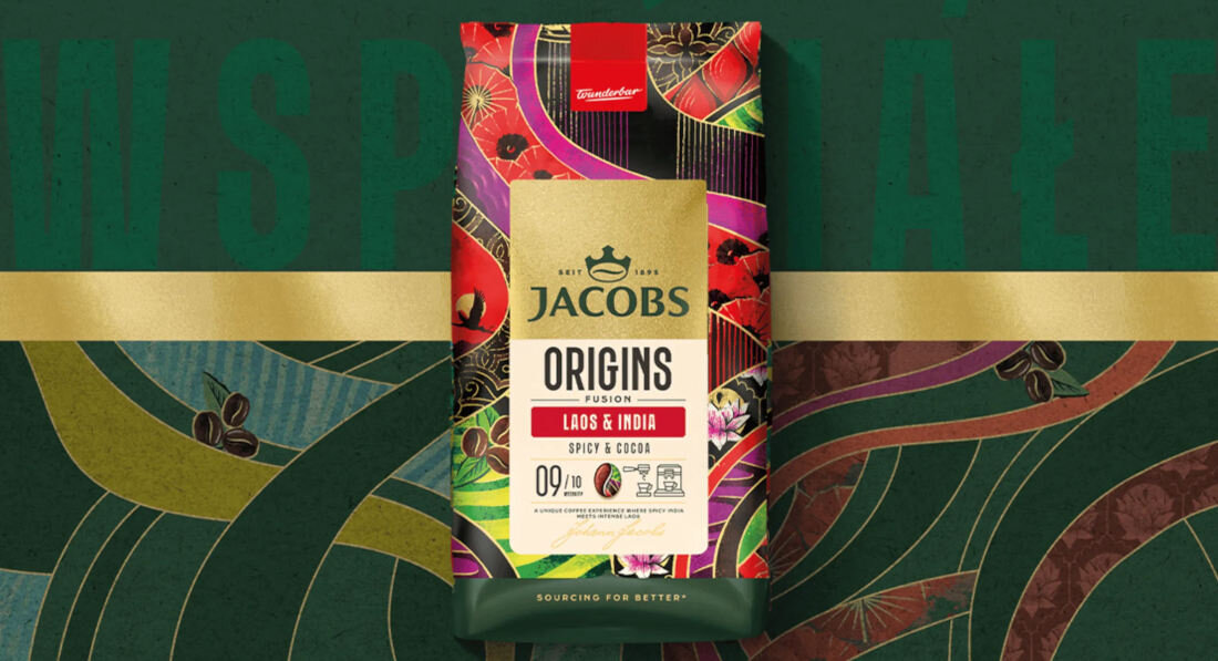 Kawa ziarnista JACOBS Origins Fusion Laos & India 1 kg
