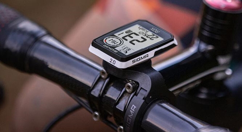Licznik rowerowy SIGMA GPS ROX 2.0 Bezprzewodowy Biały uchwyt Overclamp Butler montaz na kierownicy o srednicy 31,8 i 34 mm