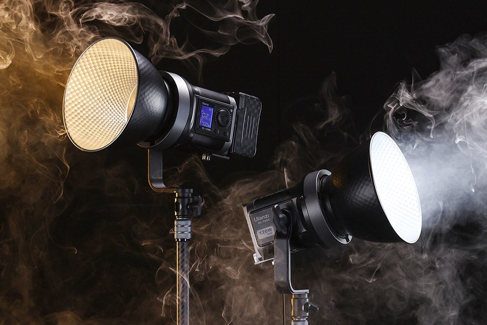 Lampy Ulanzi V-120Bi z ciepłym oraz zimnym światłem