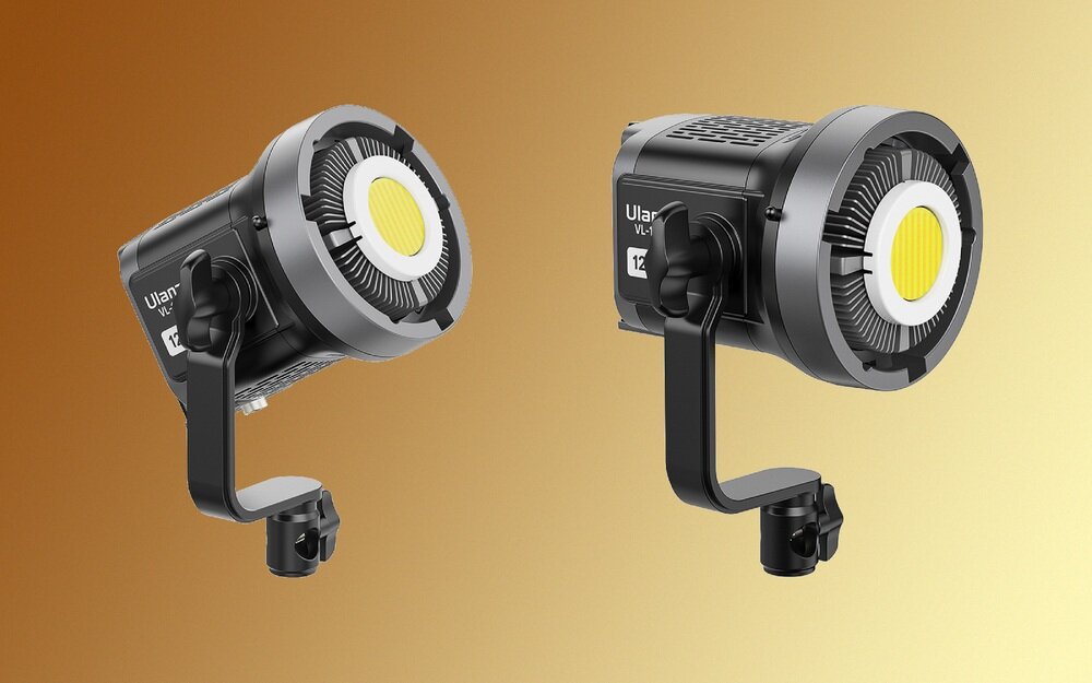 Lampa Ulanzi V-120Bi regulacja kąta oraz soczewka