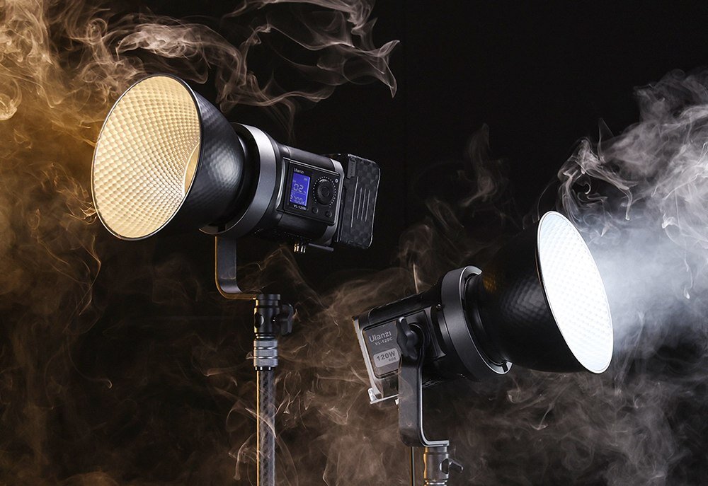 Lampa Ulanzi V-120C podczas sesji