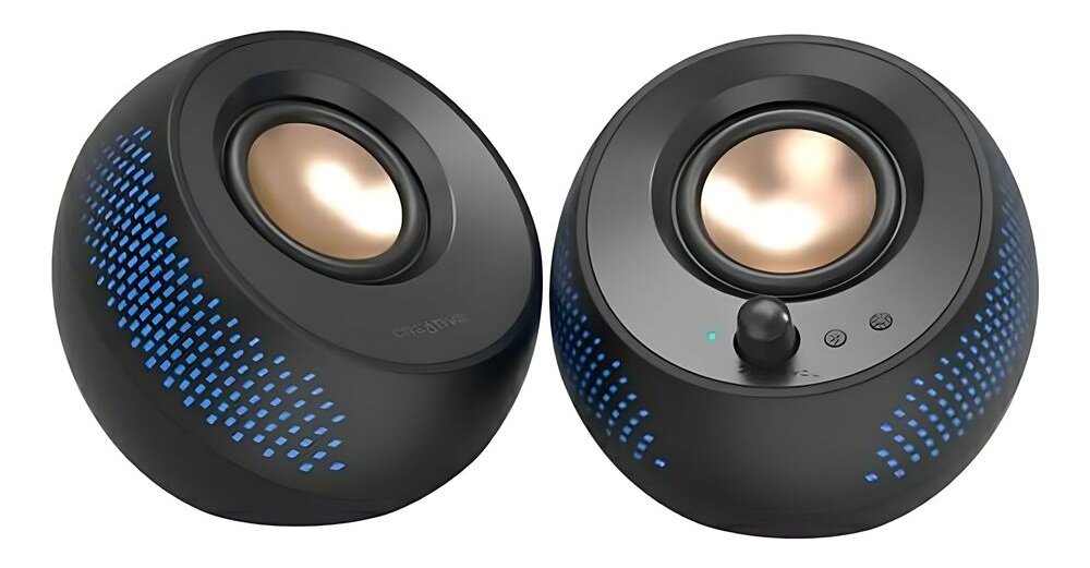 Głośniki do komputera Creative 2.0 Pebble X rgb podświetlenie konstrukcja estetyka