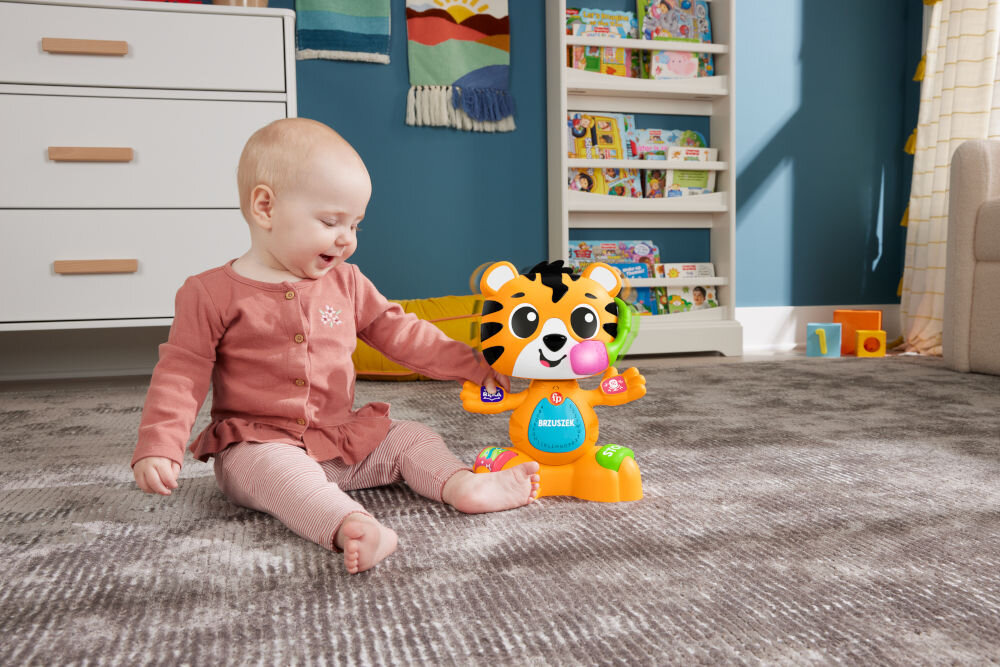 Zabawka interaktywna FISHER PRICE Link Squad Tygrysek Taniec i nauka HYL33 interaktywny przyjaciel