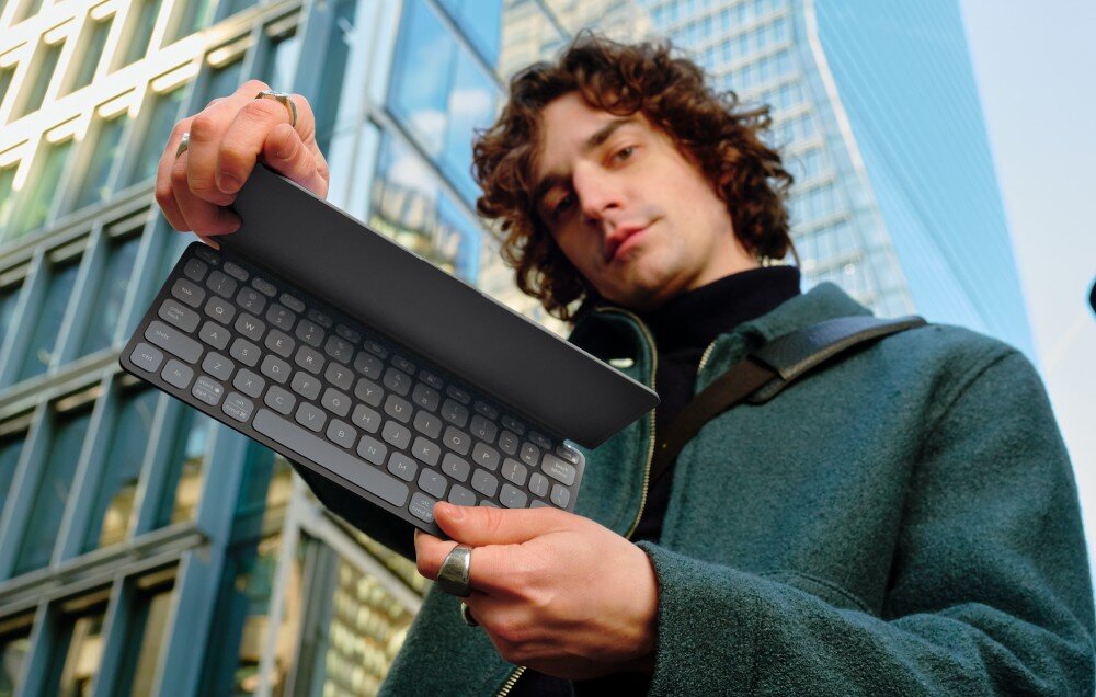 Klawiatura LOGITECH Keys-To-Go 2 for iPad Grafitowy przeznaczenie wielkość waga mobilność