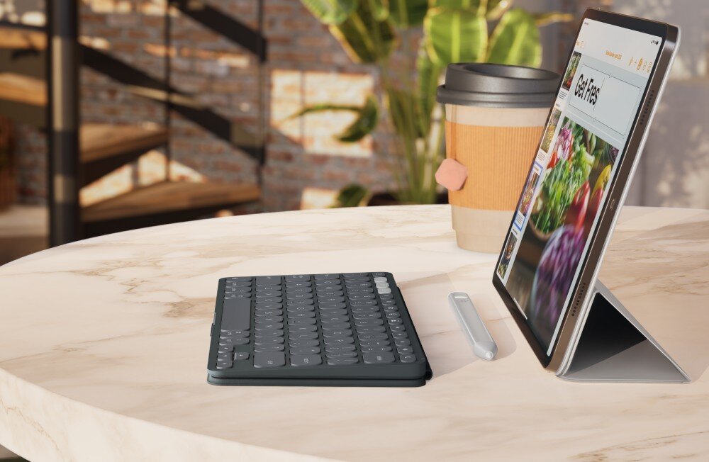 Klawiatura LOGITECH Keys-To-Go 2 for iPad Grafitowy podłączenie Bluetooth przełączanie