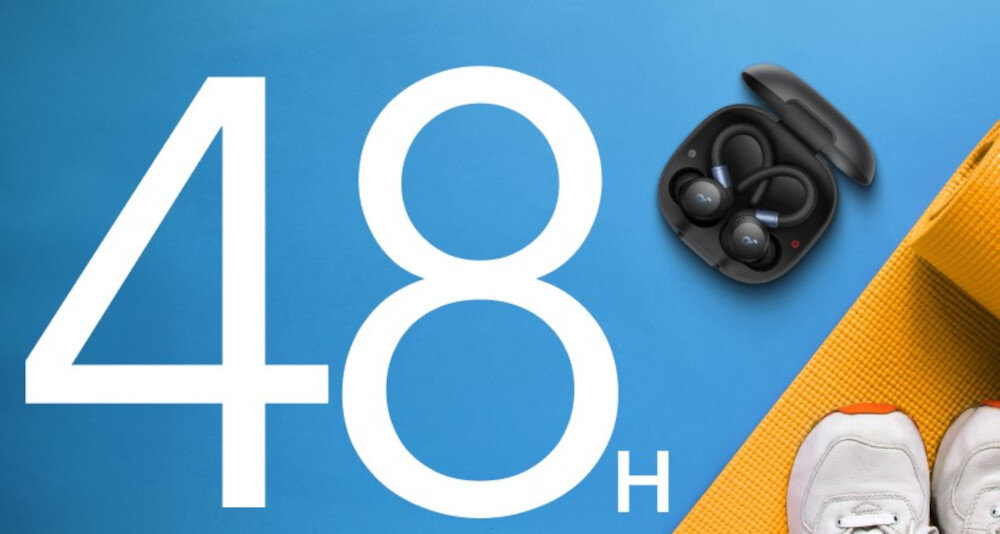 Słuchawki douszne SOUNDCORE Sport X20 - Długi czas działania