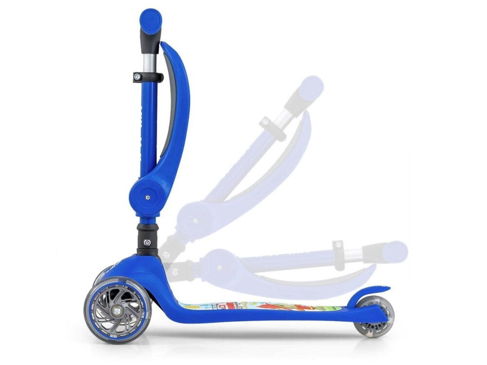 Hulajnoga dla dzieci MILLY MALLY Scooter Fuzzy Niebieski skladana konstrukcja