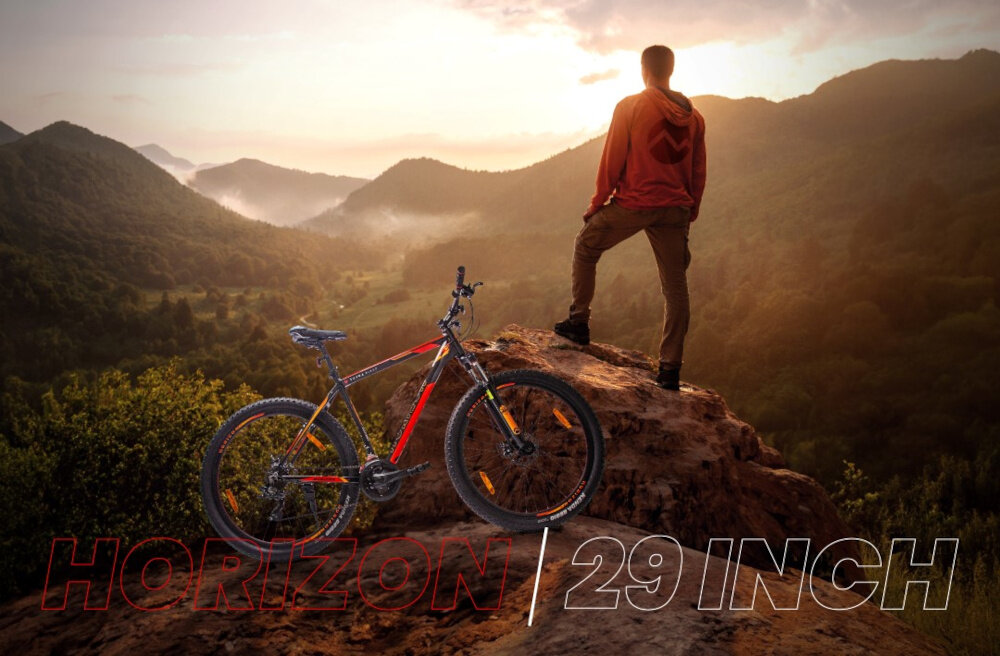 Rower górski MTB HORIZON Tatra Bikes U18 29 cali Czarno-czerwony codzinenny srodek transportu relaks