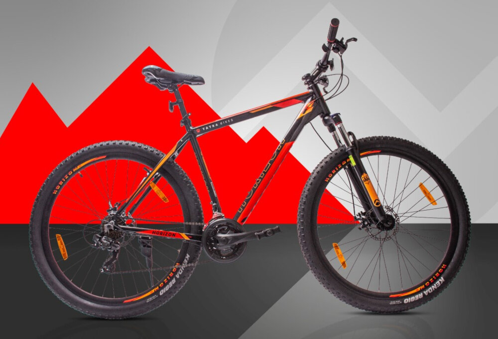 Rower górski MTB HORIZON Tatra Bikes U18 29 cali Czarno-czerwony rama odpowiednio dobrany rozmiar 18-calowa aluminiowa odporna na korozje rower bardzo zwinny lekki latwo go podniesc wybor rozmiaru ramy Twoj wzrost mierzony w zrelaksowanej pozycji typ roweru dla osob o wzroscie od 178 do 184 cm