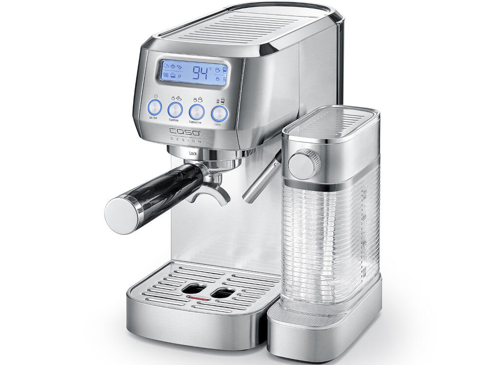 Ekspres CASO Espresso Gourmet Latte praktyczna technologia wysoka jakość komponentów doskonały smak kazdej filiżanki intensywne espresso delikatne latte pełnia aromatu satysfakcja idelanie przygotowany napój