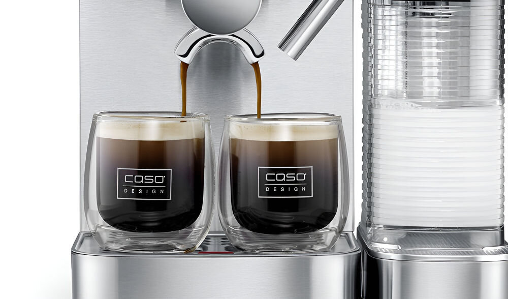 Ekspres CASO Espresso Gourmet Latte różnorodne funkcje szeroki wachlarz napojówkawowych latte macchiato cappuccino cafe crema americano elastyczność dostosowanie rodzaju i proporcji kawy