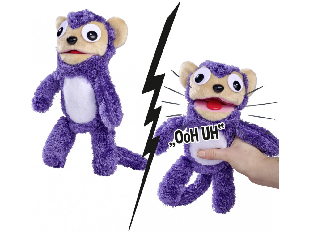 Maskotka SIMBA ScreamerZ Małpka 105953333 zasilanie dwie baterie typu AAA moc radosci smiechu zabawy prosta w obsludze