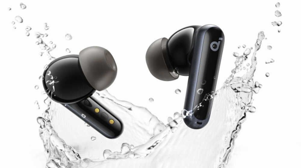 Słuchawki dokanałowe SOUNDCORE P40i ANC wodoodporne IPX5 zachlapania, słuchawki dokanałowe otoczone wodą