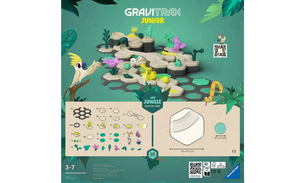 Gra logiczna RAVENSBURGER GraviTrax Junior Zestaw startowy Dżungla 27499