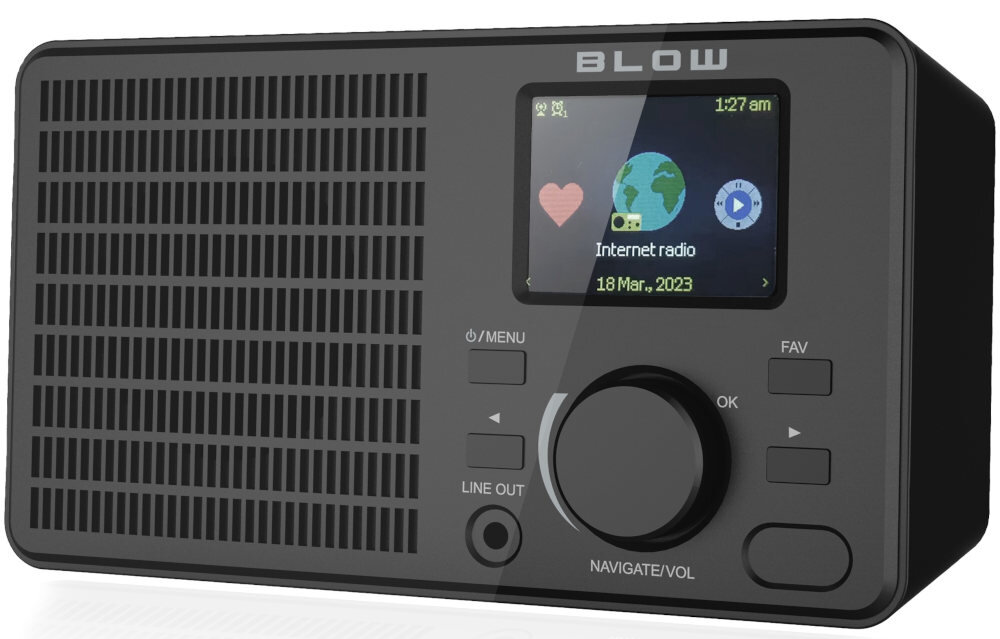 Radio internetowe BLOW RI1 - Kompaktowy i stylowy design