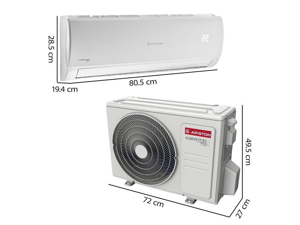 Klimatyzator Split, Pompa ciepła powietrze - powietrze ARISTON Alys C-25 z usługą montażu
