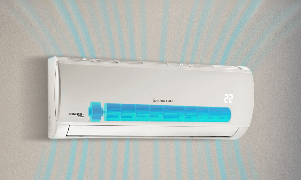 Klimatyzator Split, Pompa ciepła powietrze - powietrze ARISTON Alys C-25 z usługą montażu  Wydajne chłodzenie włoskie wzornictwo wnętrze spokój przestrzeń opcjonalny moduł możliwość zdalnego sterowania przez Wi-Fi ustawienia temperatura prosty i przejrzysty interfejs