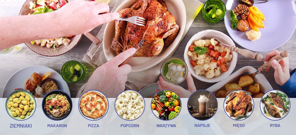 Kuchenka mikrofalowa FINLUX FN-BIA25GBL 8 programów automatycznych