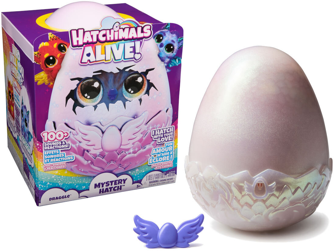 Figurka SPIN MASTER Hatchimals Alive Draggle 6069282 elementy zestaw