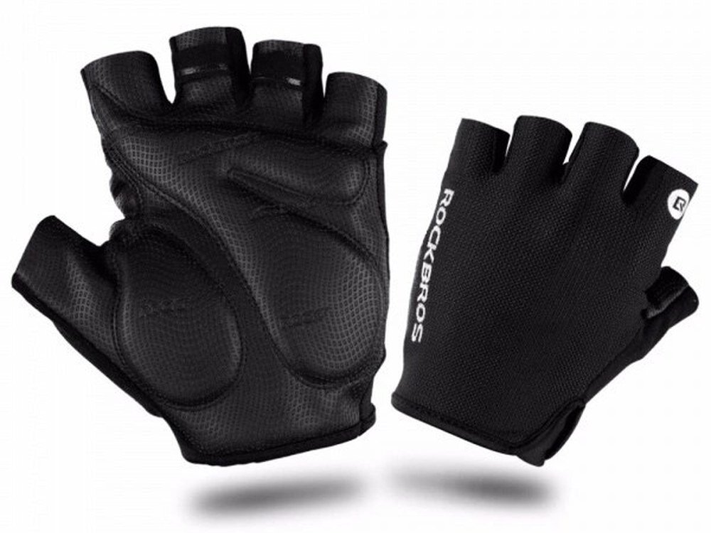 Rękawiczki rowerowe ROCKBROS S106BK (rozmiar M), Design, styl, minimalizm, praktyczność, Rękawiczki rowerowe pokazane pod kątem.