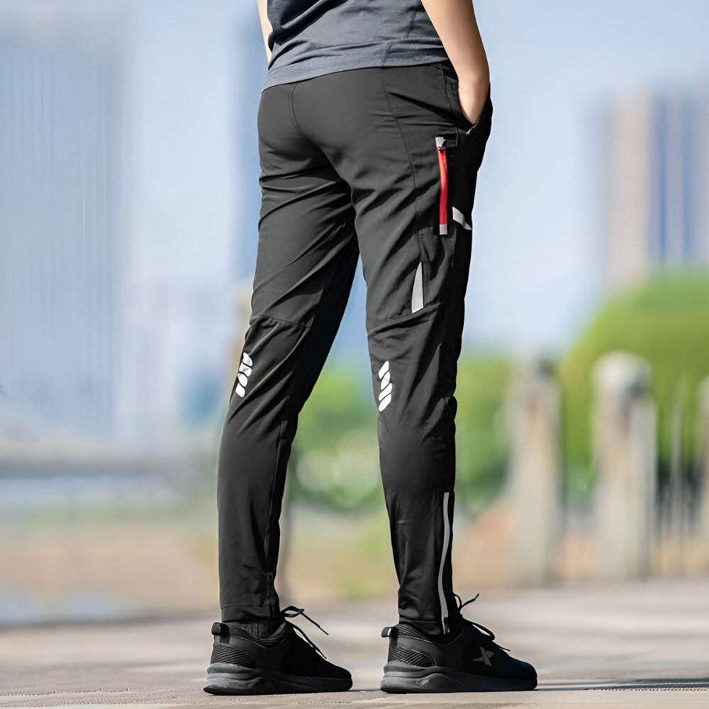 Spodnie rowerowe ROCKBROS RKCK0001 rozmiar S Czarny rozmiar S komfort funkcjonalnosc do cwiczen na rower jogging dlugie pelna ochrona wygoda swoboda ruchow