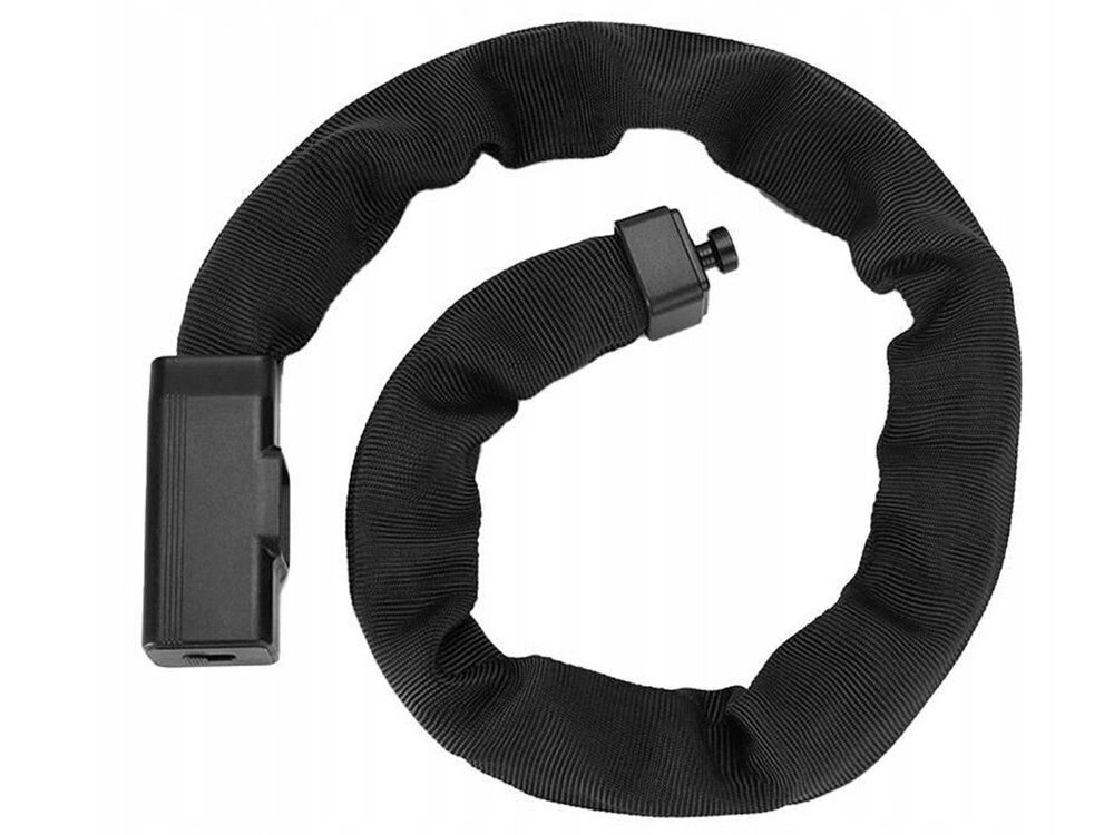 Zapięcie rowerowe ROCKBROS 32430708001 Łańcuch Czarny, Nylon, powłoka, ochrona, lakier, Czarny łańcuch w materiałowej osłonie.
