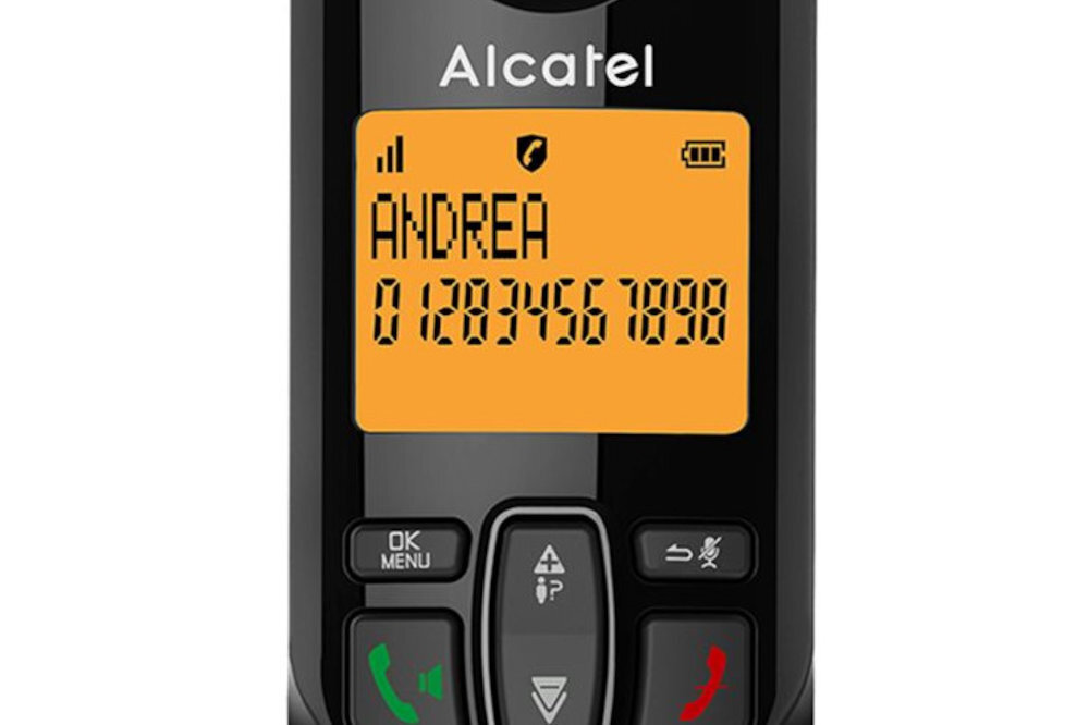 Telefon ALCATEL S280 podświetlany wyświetlacz książka telefoniczna na 50 wpisów dziennik połączeń 20 połączeń datą i godziną blokowania do 50 numerów głośnomówiący trzy programowalne klawisze pamięci