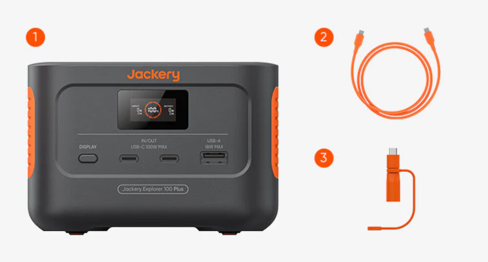 Stacja zasilania JACKERY Explorer 100 zestaw