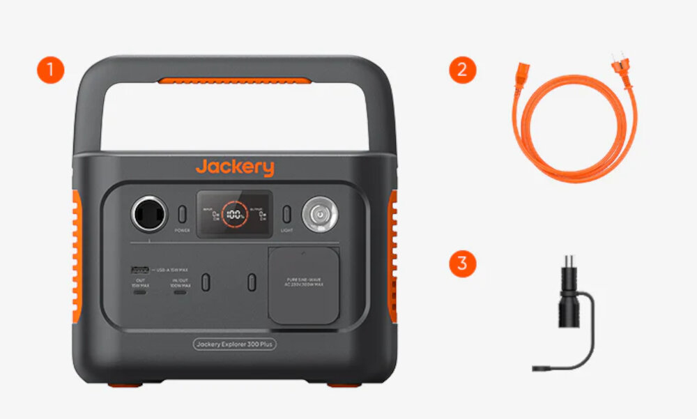 Stacja zasilania JACKERY Explorer 300 Plus EU zestaw
