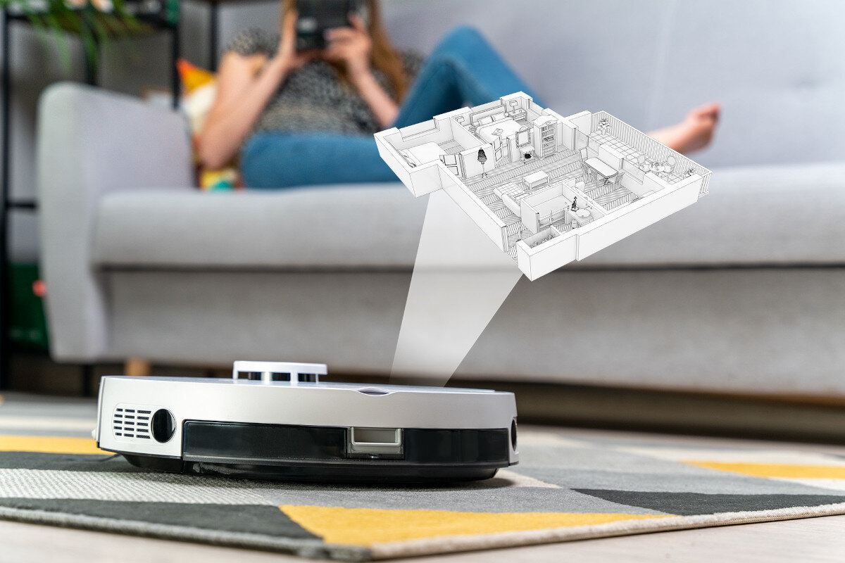 Robot sprzatajacy SETTI+ RV800 aplikacja mapy