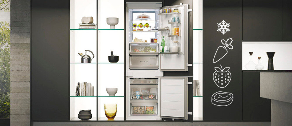 LODÓWKA HAIER HBW7518CF szybkie mrożenie zamrażanie chłodzenie funkcje zachowanie smaku Super-Cool Super-Freeze dwie funkcje krótki czas