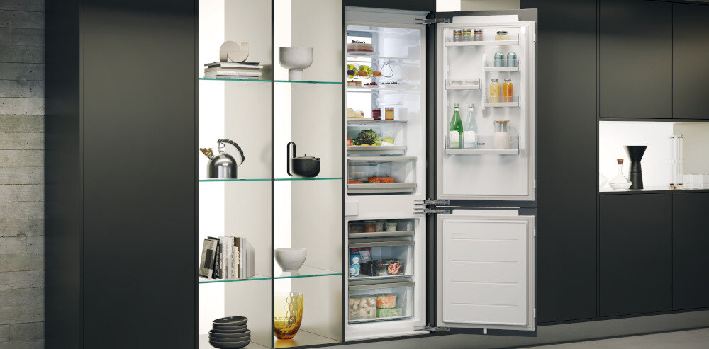 LODÓWKA HAIER HBW7518CF seria ID tylna iluminacja Daylight my zone Humidity zone wnętrze dłuższa świeżość aplikacja hOn