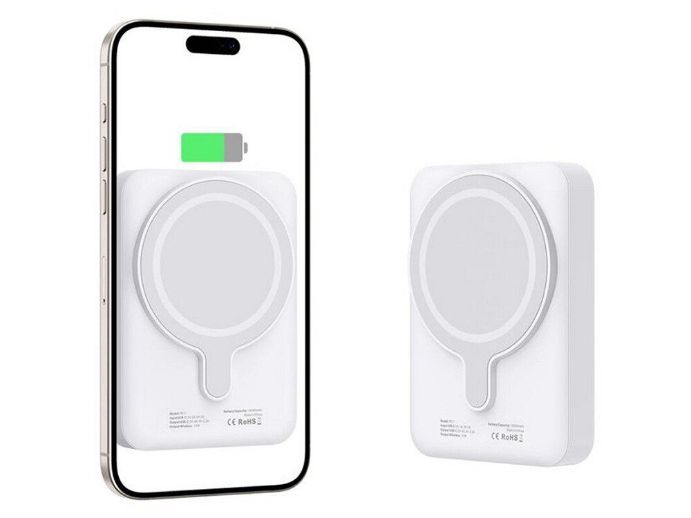 Powerbank TECH-PROTECT PB11 LifeMag MagSafe obok smartfona