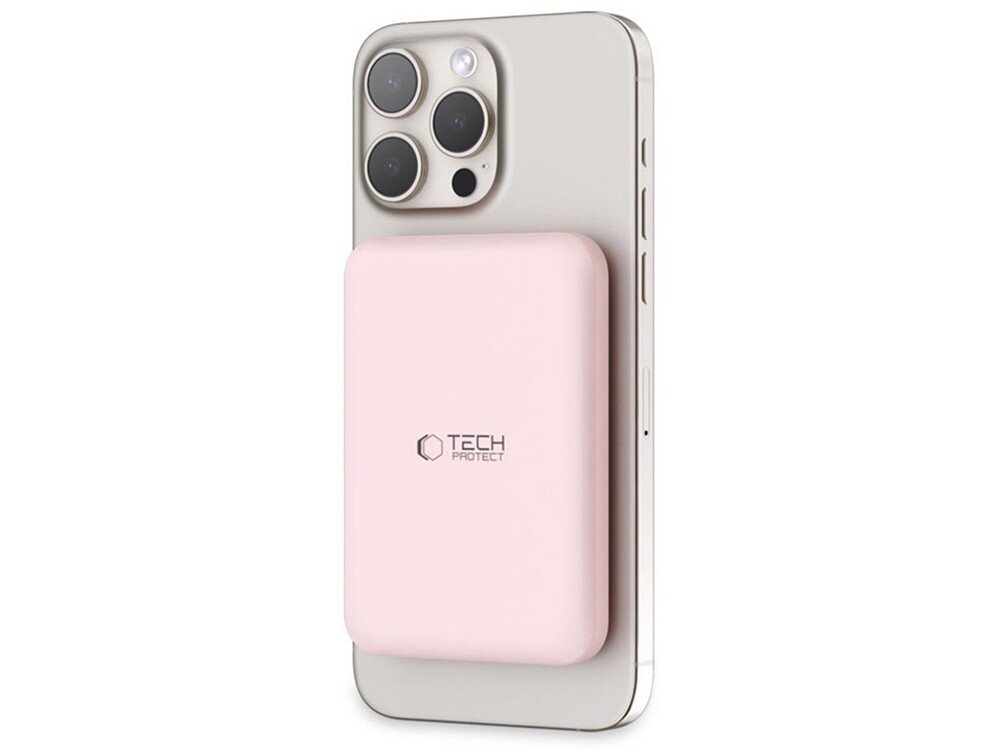 Powerbank TECH-PROTECT PB10 LifeMag MagSafe na smartfonie