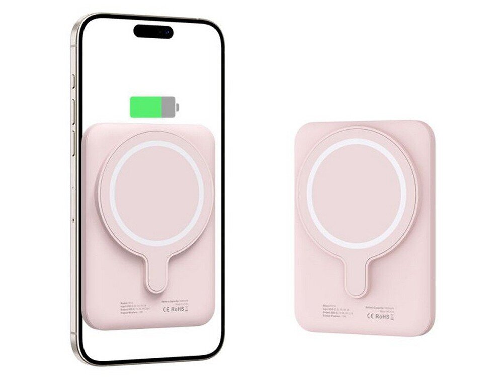 Powerbank TECH-PROTECT PB10 LifeMag MagSafe obok smartfona