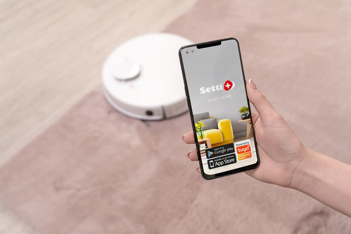 Robot sprzatajacy SETTI+ RV800 sterowanie aplikacja