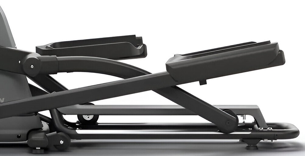 Orbitrek eliptyczny HORIZON FITNESS Andes 3.1 7kg 50.8cm pedaly antyposlizgowy material maly rozstaw platformy ponizej 5 cm dlugosc kroku 50,8 cm dla osob powyzej 200 cm