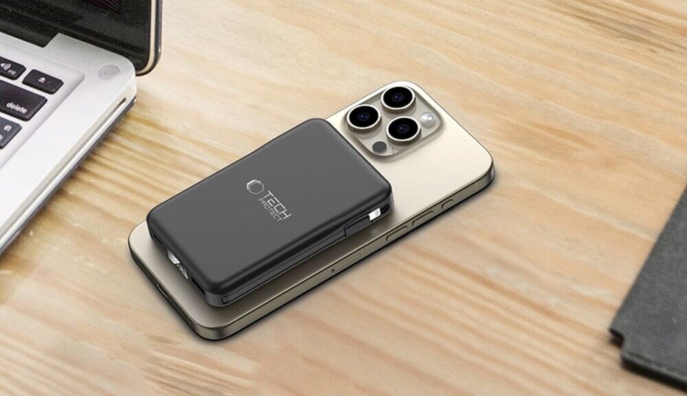 Powerbank TECH-PROTECT PB31 LifeMag MagSafe ładuje 2 smartfony