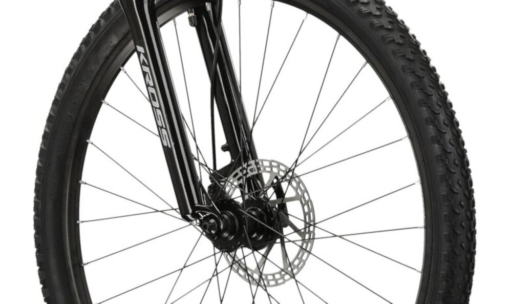 Rower górski MTB KROSS Berg JR 2.0 U19 27.5 cala Czarno-szary uniwersalne zastosowanie do jazdy w miescie poza miastem w lesie na latwym i trudnym gorskim szlaku w niezbyt grzaskim blocie nie za glebokim piachu aluminiowe obrecze zachowanie regularnego ksztaltu kol stabilne trzymanie opony gwarancja bezpiecznej komfortowej jazdy