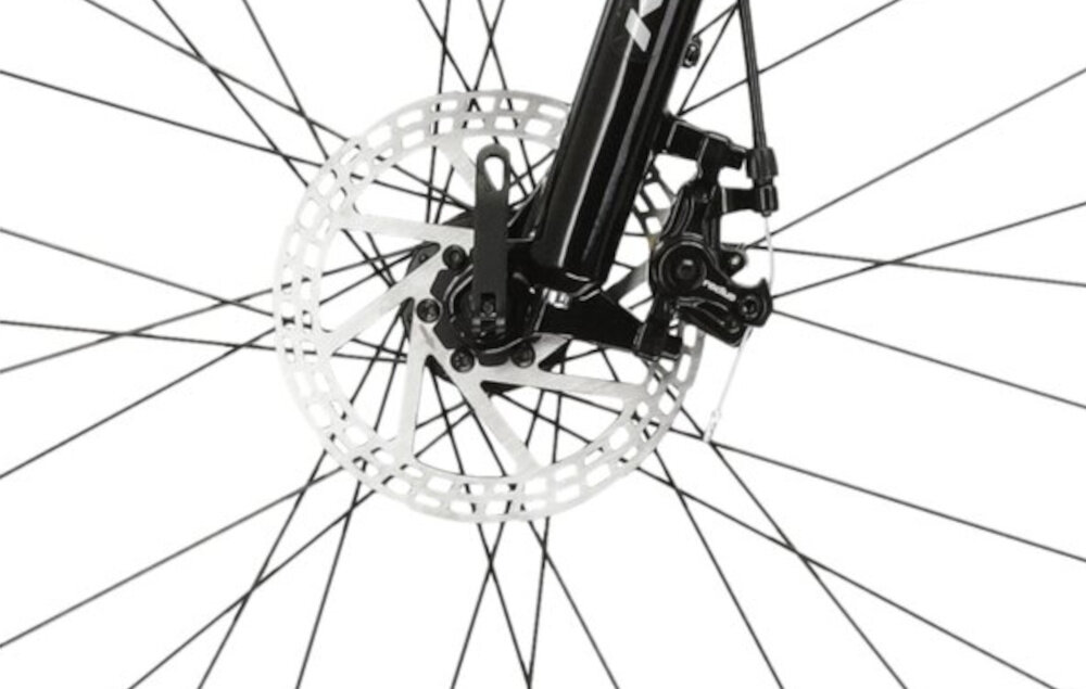 Rower górski MTB KROSS Berg JR 2.0 U19 27.5 cala Czarno-szary hamulce tarczowe mechaniczne na kazde warunki na kazda trase bardzo duza sila hamowania z przodu i z tylu podwojny pakiet bezpieczenstwa