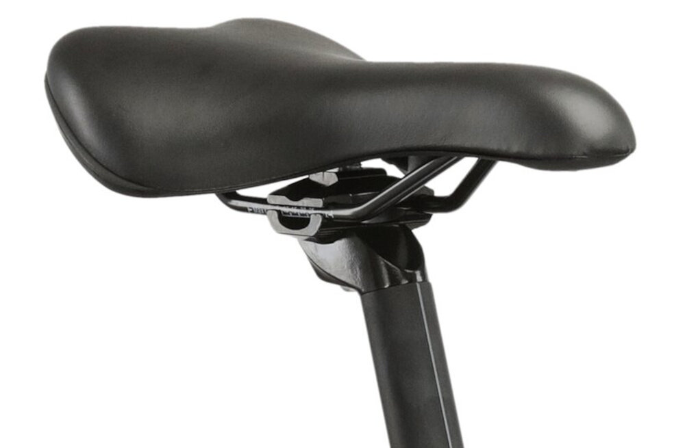 Rower górski MTB KROSS Berg 3.1 M19 27,5 cala męski Grafitowo-szary piankowe siodelko ergonomiczna forma minimalizuje nacisk na punkty kontakt z cialem rowerzysty odpowiednie podparcie dla kosci siedzacych