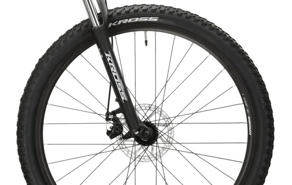 Rower górski MTB KROSS Berg 3.1 M19 27,5 cala męski Grafitowo-szary kola duze 27,5-calowe latwe pokonywanie przeszkod wiekszy kontakt kola z podlozem szerokie opony marki WANDA gleboki bieznik dobra przyczepnosc regularne sprawdzanie cisnienia powietrza wartosc na bocznej czesci opony