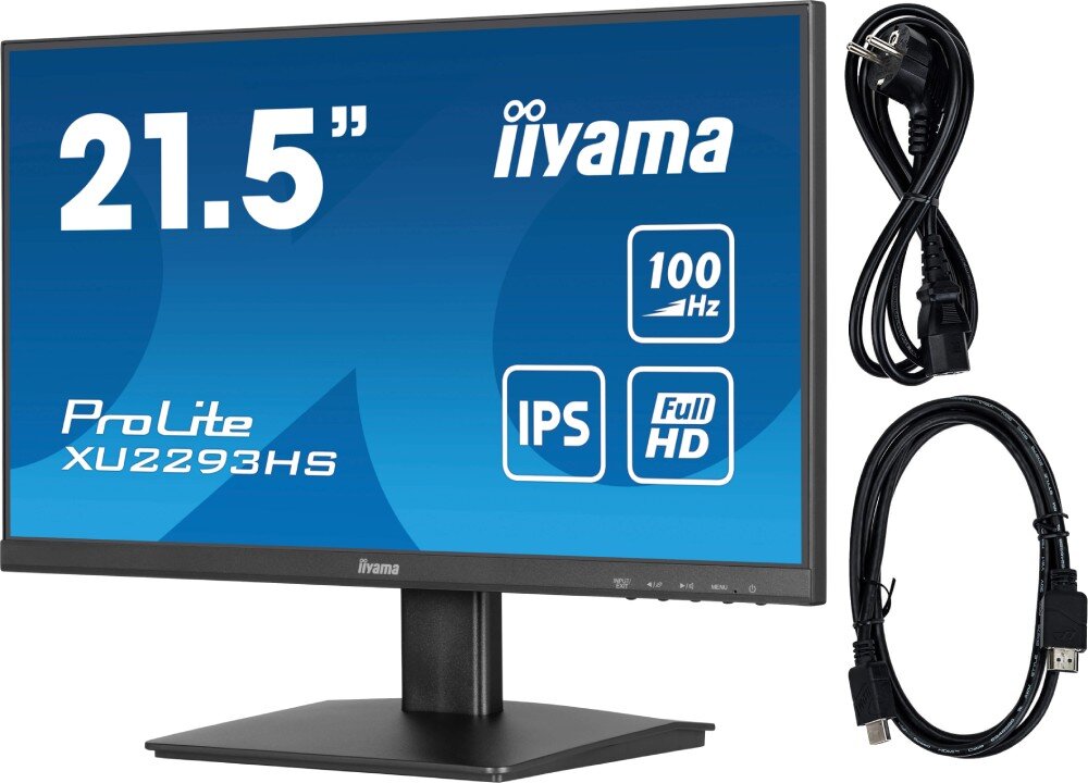 Monitor IIYAMA ProLite XU2293HS-B6 21.5 1920x1080px IPS 100Hz 1 ms [MPRT] opakowanie zestaw